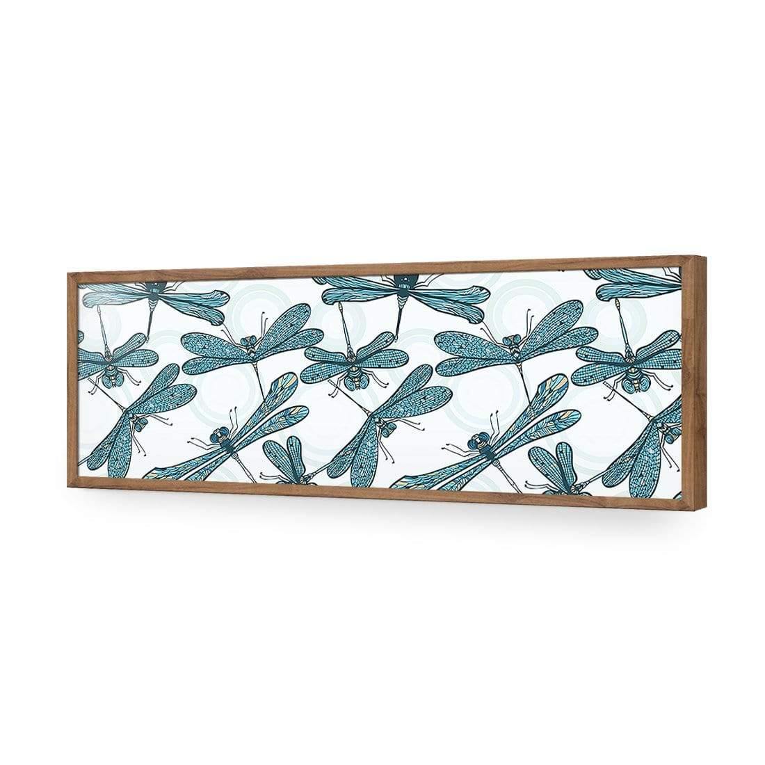 Mosaic Dragonflies (long) - Wall Art Designs - 1495_AL_H WAD_AP - 030 - EDG_90x30_S - 2538 - NAT