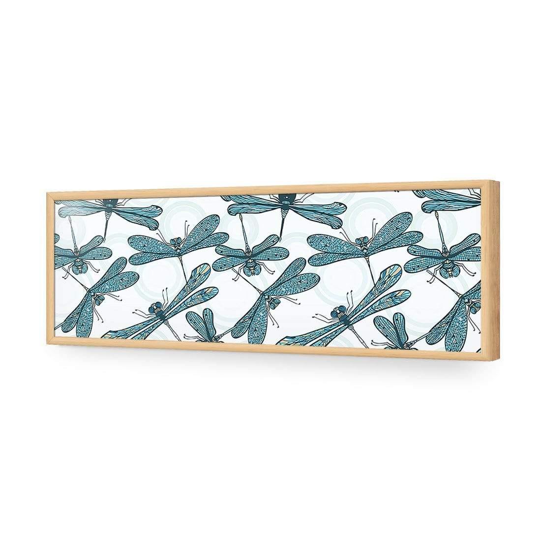 Mosaic Dragonflies (long) - Wall Art Designs - 1495_AL_H WAD_AP - 030 - EDG_90x30_S - 2538 - OAK