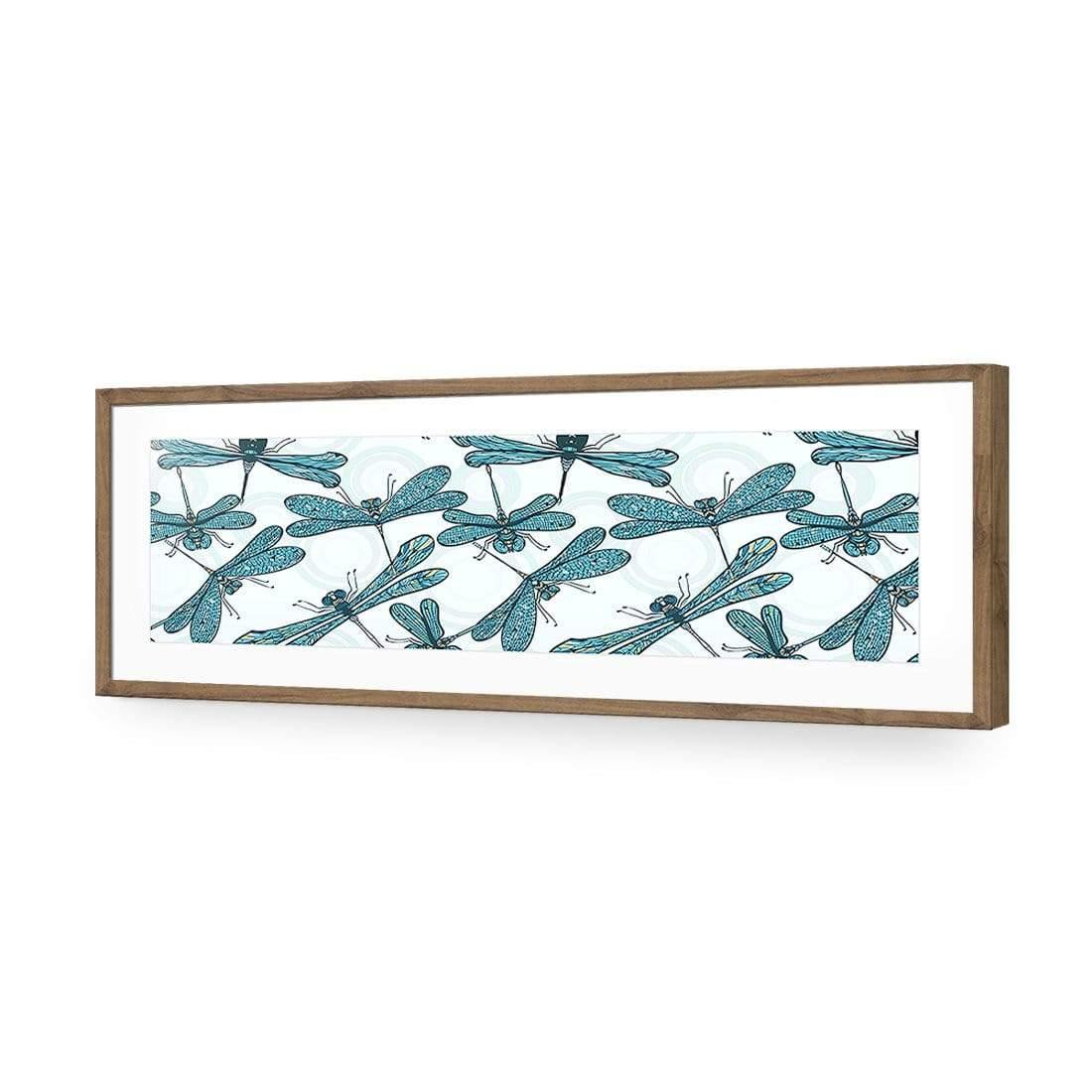 Mosaic Dragonflies (long) - Wall Art Designs - 1495_AL_H WAD_AP - 030 - MAT_90x30_S - 2538 - NAT