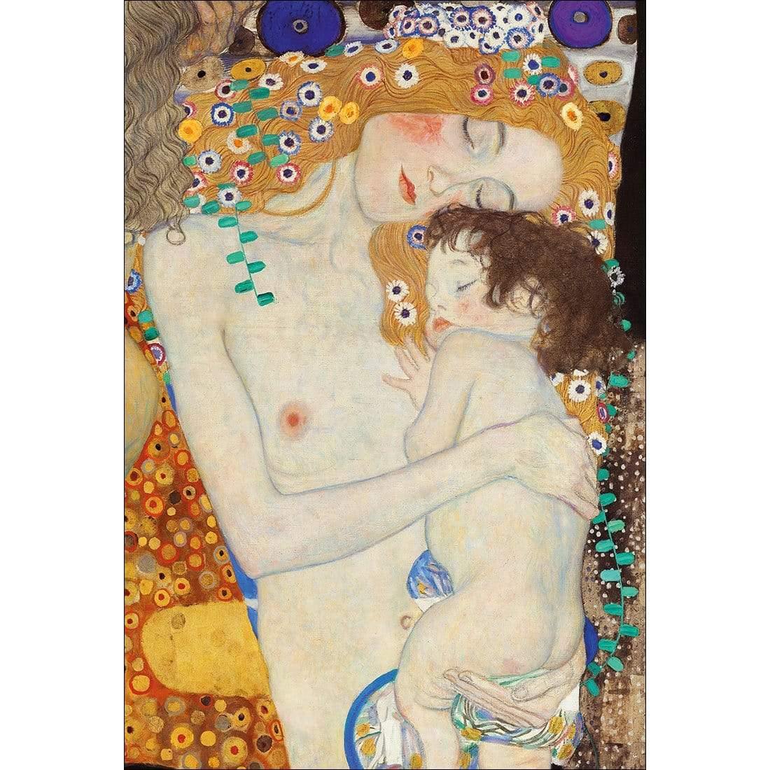 Mother and Child By Gustav Klimt - Wall Art Designs - 3399_AR_V WAD_CP - MPY - 260 - M - S - S_45x30_NONE