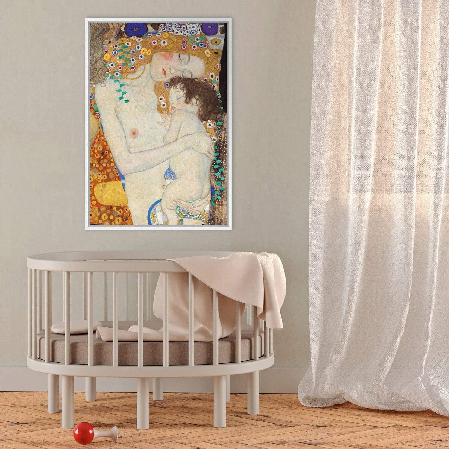 Mother and Child By Gustav Klimt - Wall Art Designs - 3399_AR_V WAD_CP - MPY - 260 - M - S - S_45x30_NONE