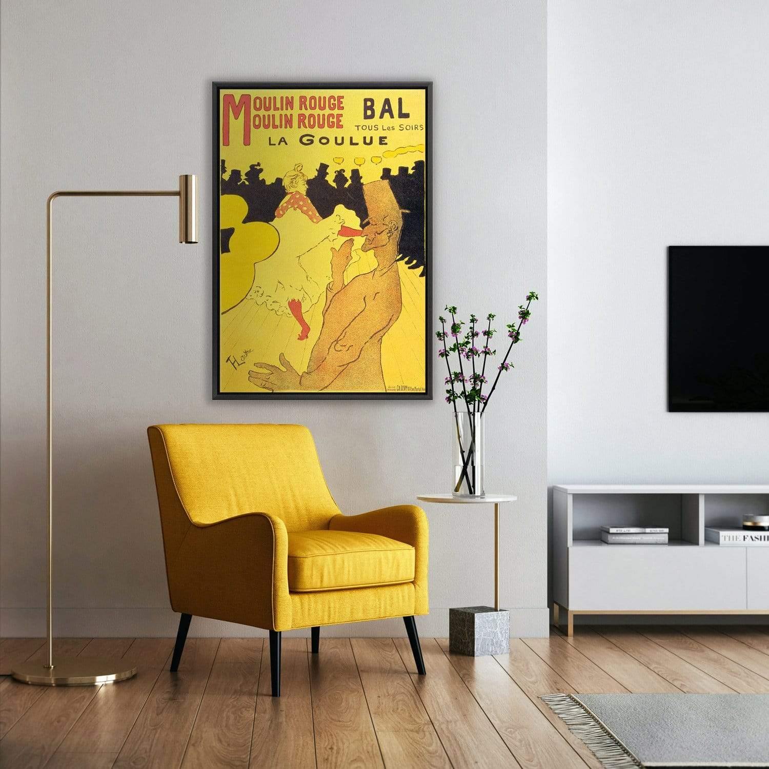 Moulin Rouge la Goulue By Toulouse - Lautrec - Wall Art Designs - 1002_AR_V WAD_CP - MPY - 260 - M - S - S_45x30_NONE