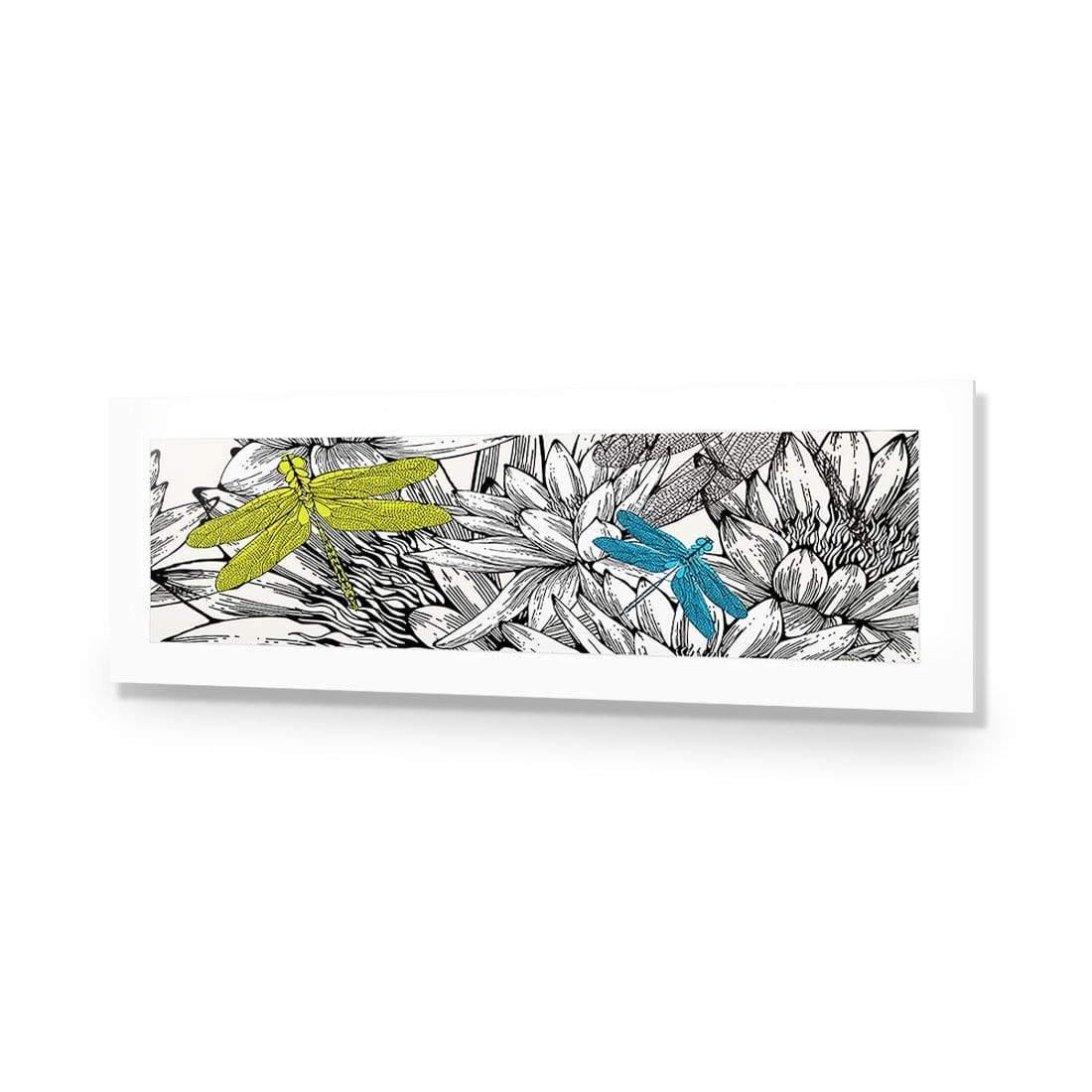 Multicoloured Dragonflies (long) - Wall Art Designs - 560_AL_H WAD_AP - 030 - MAT_90x30_NONE