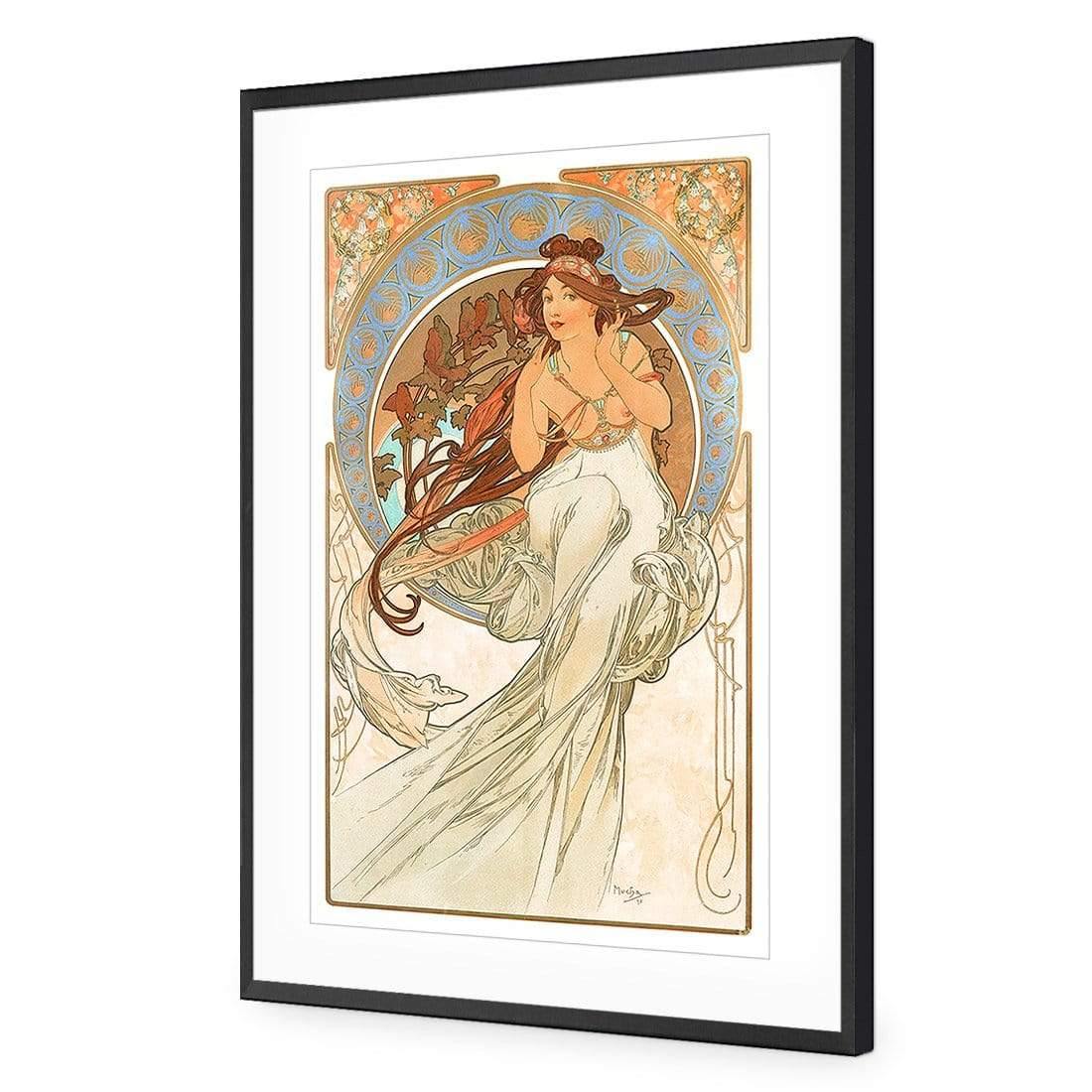 Music By Alphonse Mucha - Wall Art Designs - 1797_AR_V WAD_AP - 030 - MAT_45x30_S - 2538 - BLK