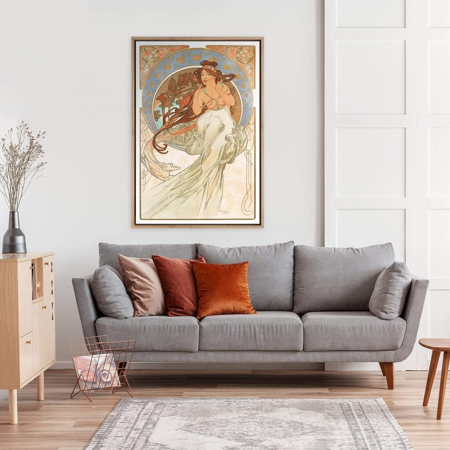 Music By Alphonse Mucha - Wall Art Designs - 1797_AR_V WAD_CP - MPY - 260 - BFFFFFF - S - S_45x30_NONE