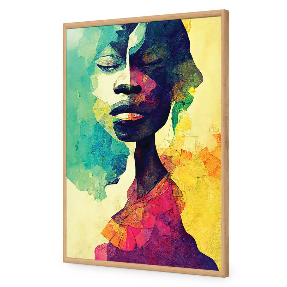 Mystic | Classic Acrylic | Flat Frame No Border | Oak