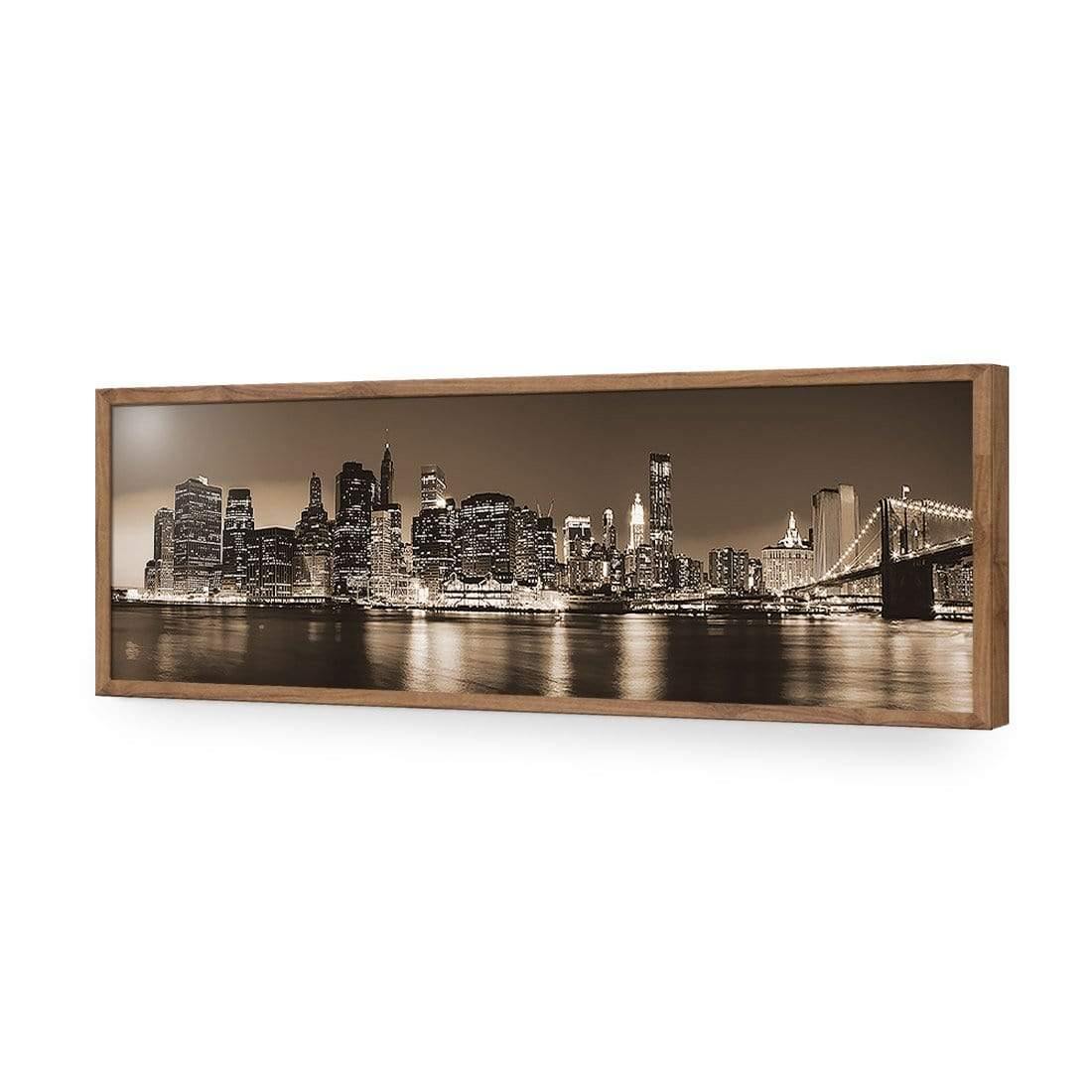 New York Riverside, Sepia (Long) - Wall Art Designs - 2585_CL_H WAD_AP - 030 - EDG_90x30_S - 2538 - NAT