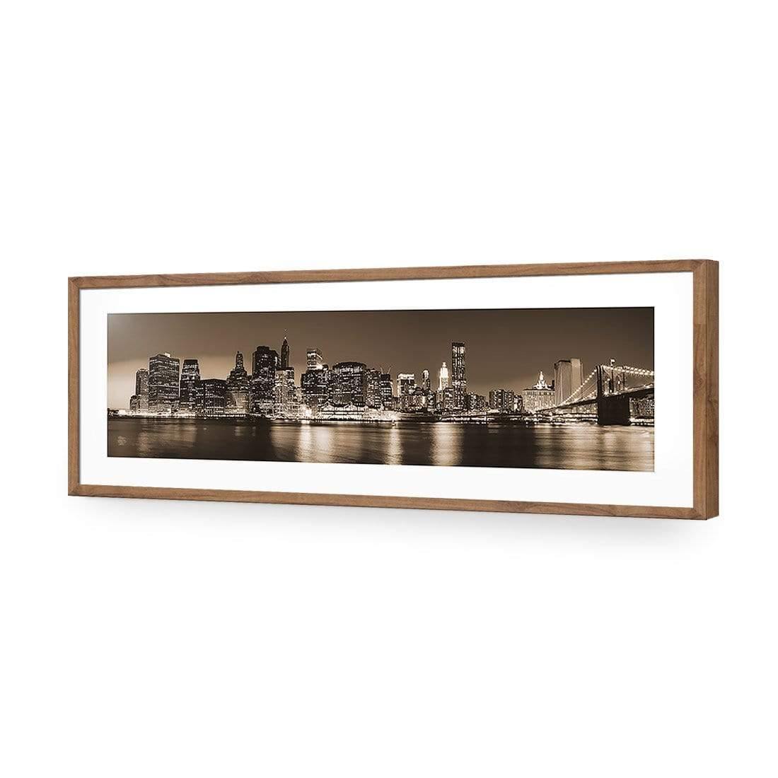 New York Riverside, Sepia (Long) - Wall Art Designs - 2585_CL_H WAD_AP - 030 - MAT_90x30_S - 2538 - NAT