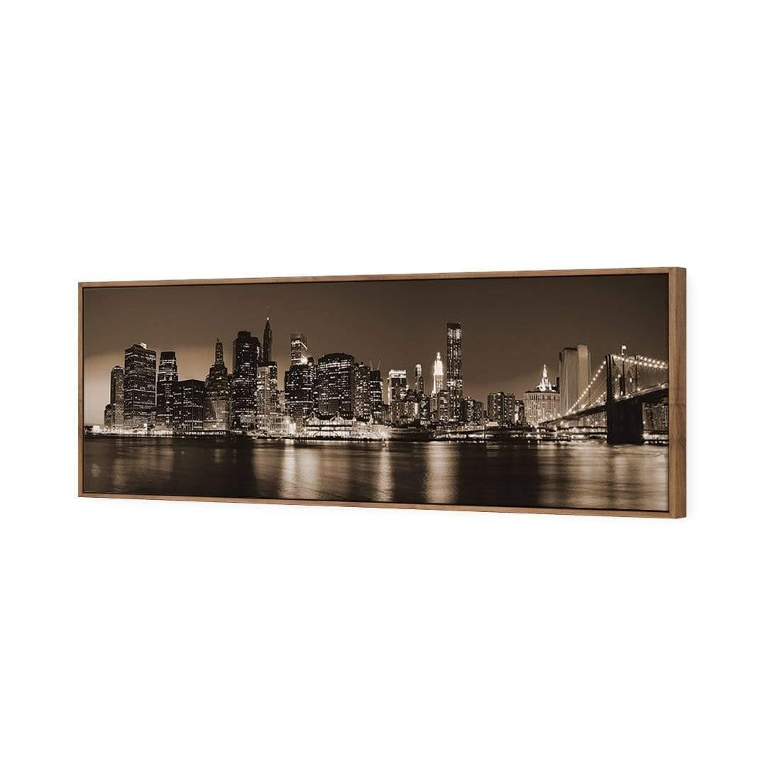 New York Riverside, Sepia (Long) - Wall Art Designs - 2585_CL_H WAD_CP - MPY - 260 - M - S - S_60x20_S - 1550 - NAT