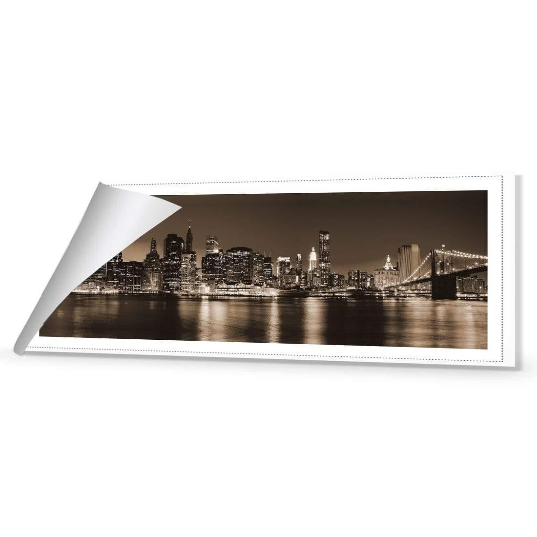 New York Riverside, Sepia (Long) - Wall Art Designs - 2585_CL_H WAD_CP - MPY - 260 - M - R_60x20_NONE