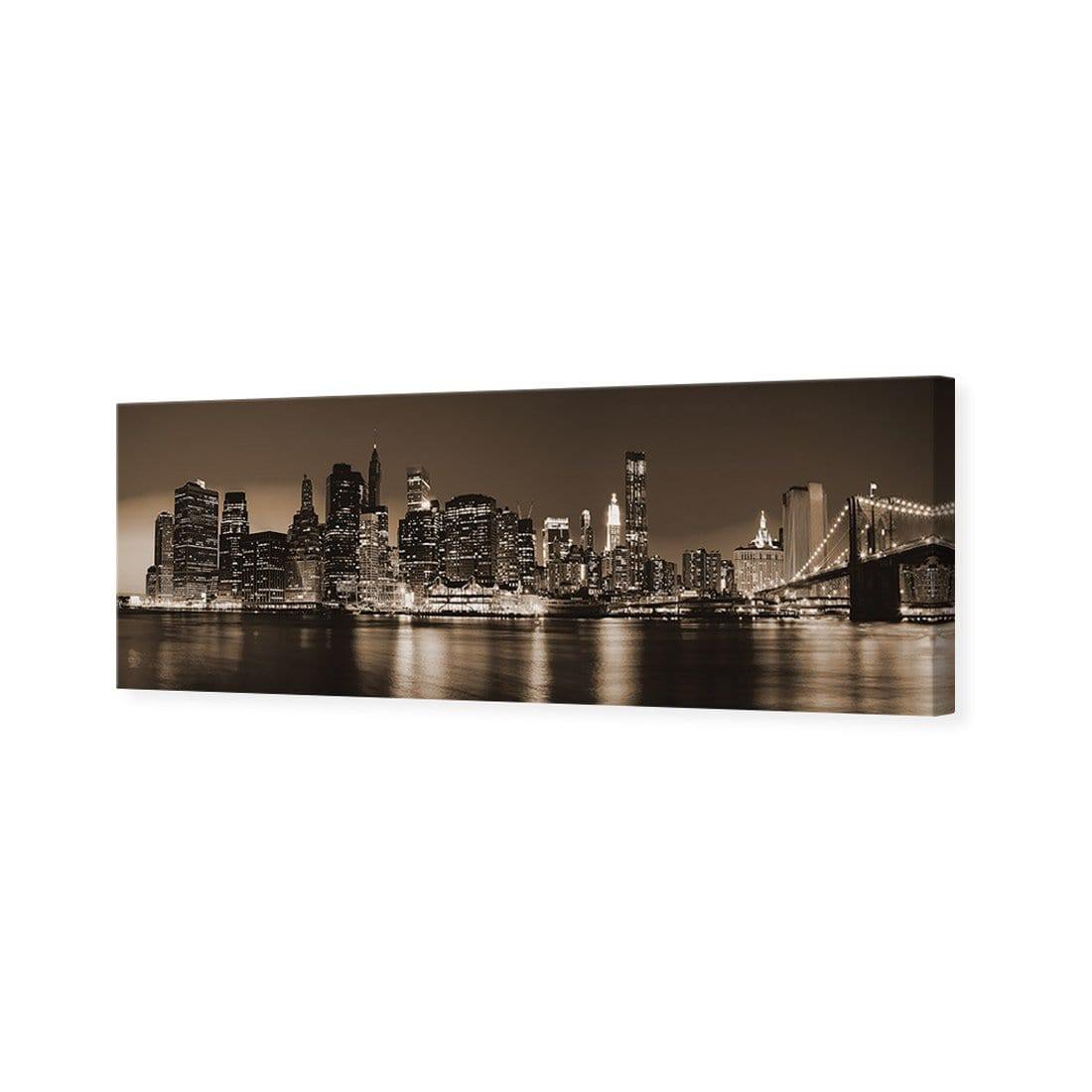 New York Riverside, Sepia (Long) - Wall Art Designs - 2585_CL_H WAD_CP - MPY - 260 - M - S - S_60x20_NONE