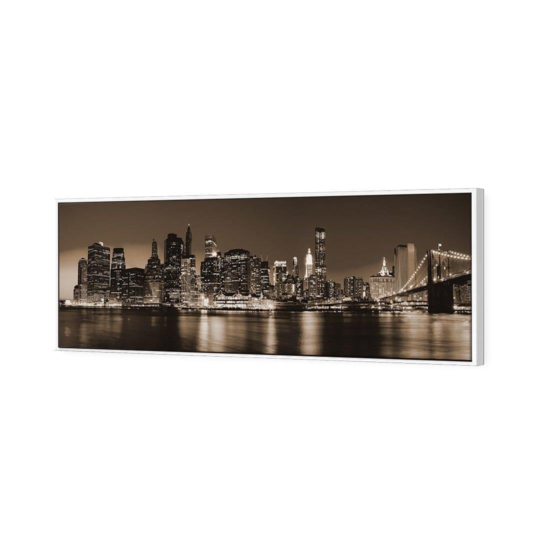 New York Riverside, Sepia (Long) - Wall Art Designs - 2585_CL_H WAD_CP - MPY - 260 - M - S - S_60x20_S - 1550 - WHT