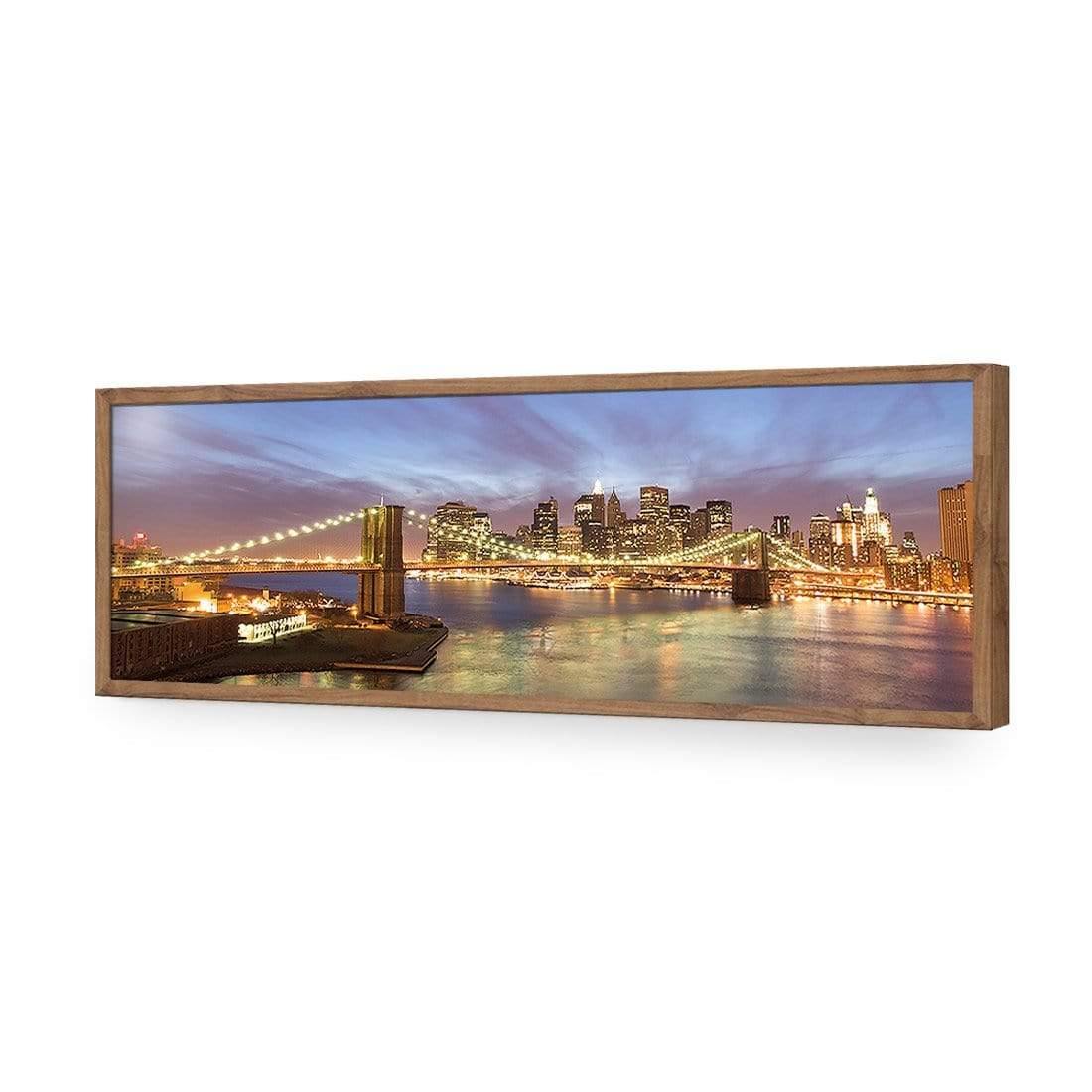 New York Skyline at Night (Long) - Wall Art Designs - 421_AL_H WAD_AP - 030 - EDG_90x30_S - 2538 - NAT