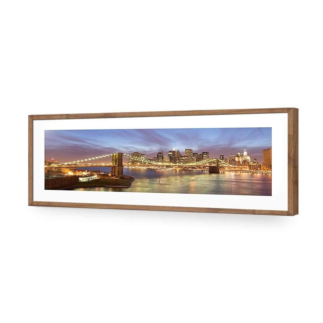 New York Skyline at Night (Long) - Wall Art Designs - 421_AL_H WAD_AP - 030 - MAT_90x30_S - 2538 - NAT