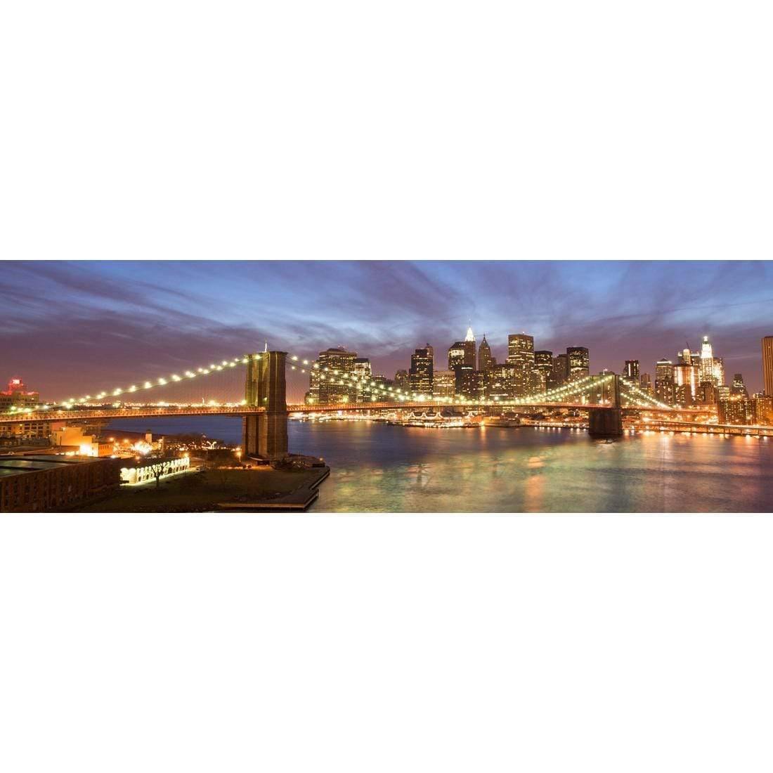 New York Skyline at Night (Long) - Wall Art Designs - 421_AL_H WAD_CP - MPY - 260 - M - S - S_60x20_NONE