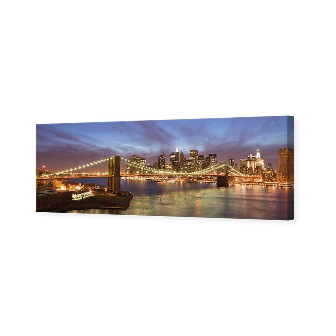 New York Skyline at Night (Long) - Wall Art Designs - 421_AL_H WAD_CP - MPY - 260 - M - S - S_60x20_NONE