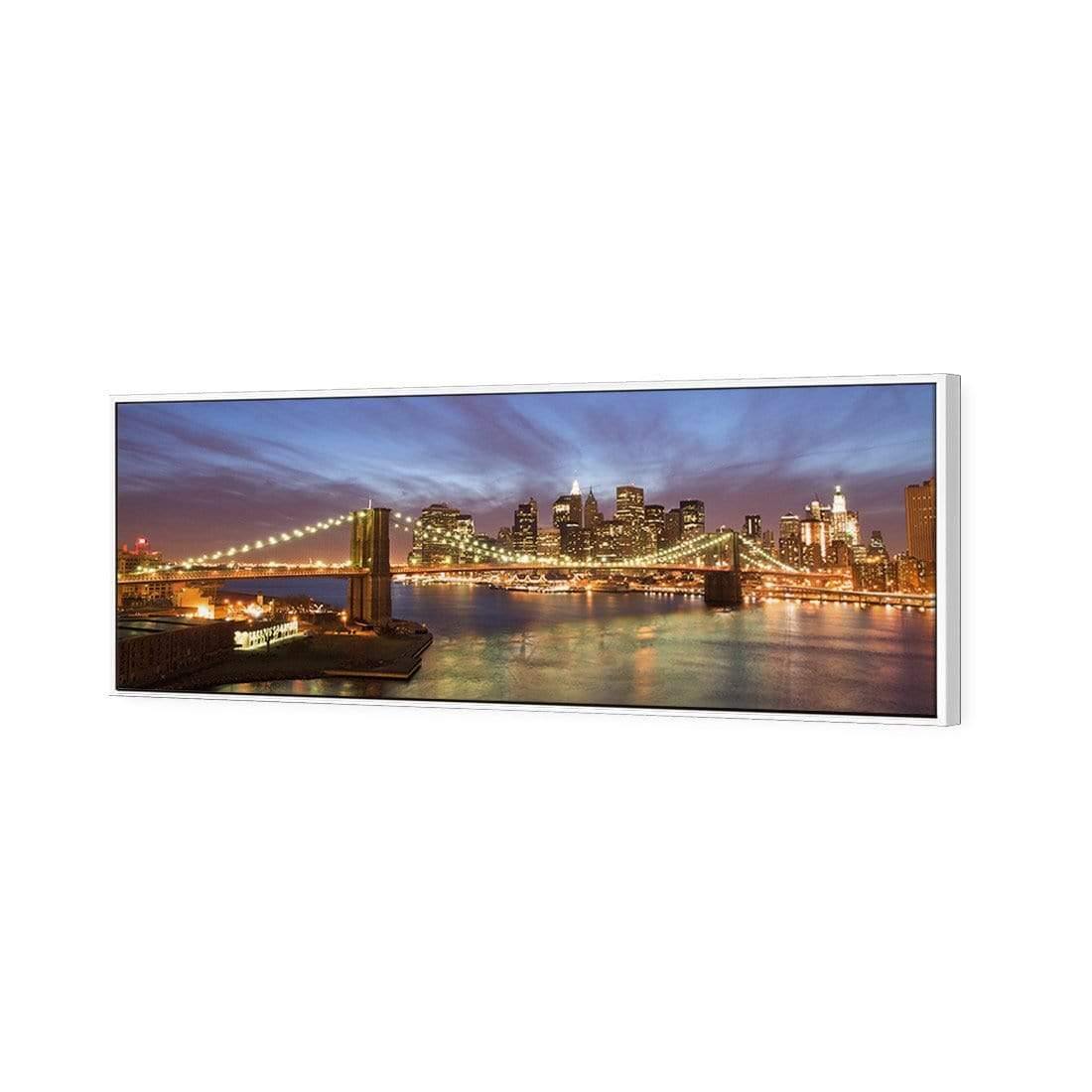 New York Skyline at Night (Long) - Wall Art Designs - 421_AL_H WAD_CP - MPY - 260 - M - S - S_60x20_S - 1550 - WHT