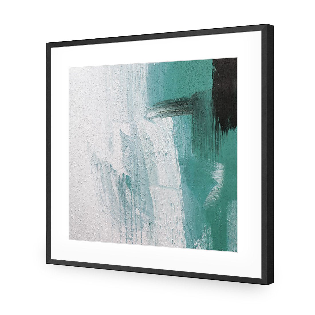 Nowhere to Run, Teal (square) - Wall Art Designs - 1559_CS_Q WAD_AP - 030 - MAT_37x37_S - 2538 - BLK