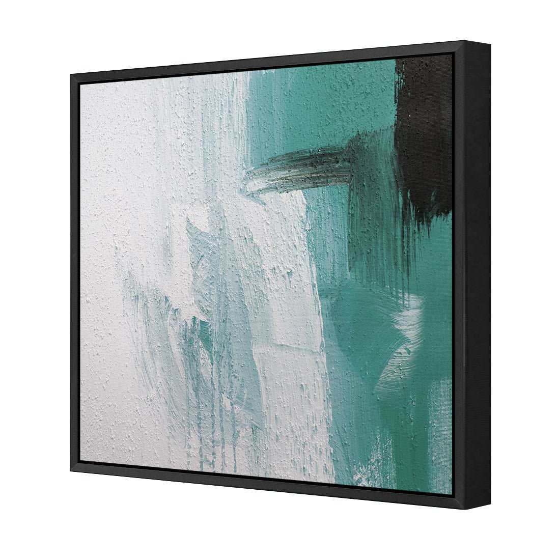 Nowhere to Run, Teal (square) - Wall Art Designs - 1559_CS_Q WAD_CP - MPY - 260 - M - S - S_37x37_S - 1550 - BLK