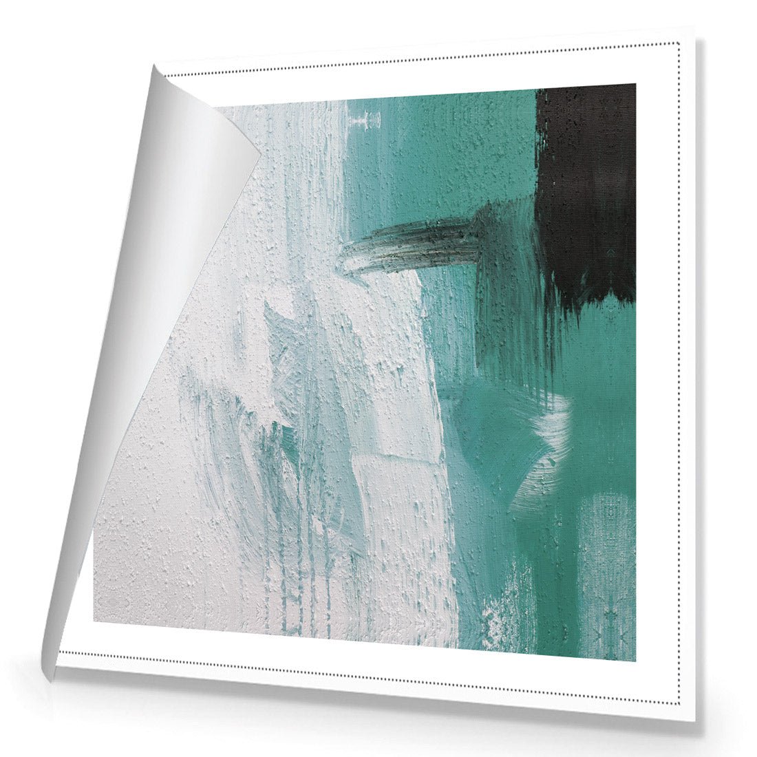 Nowhere to Run, Teal (square) - Wall Art Designs - 1559_CS_Q WAD_CP - MPY - 260 - M - R_37x37_NONE