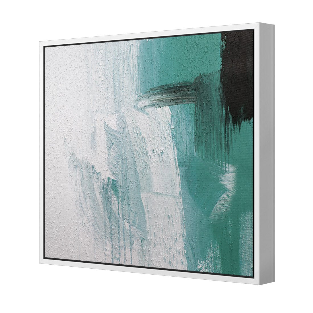 Nowhere to Run, Teal (square) - Wall Art Designs - 1559_CS_Q WAD_CP - MPY - 260 - M - S - S_37x37_S - 1550 - WHT