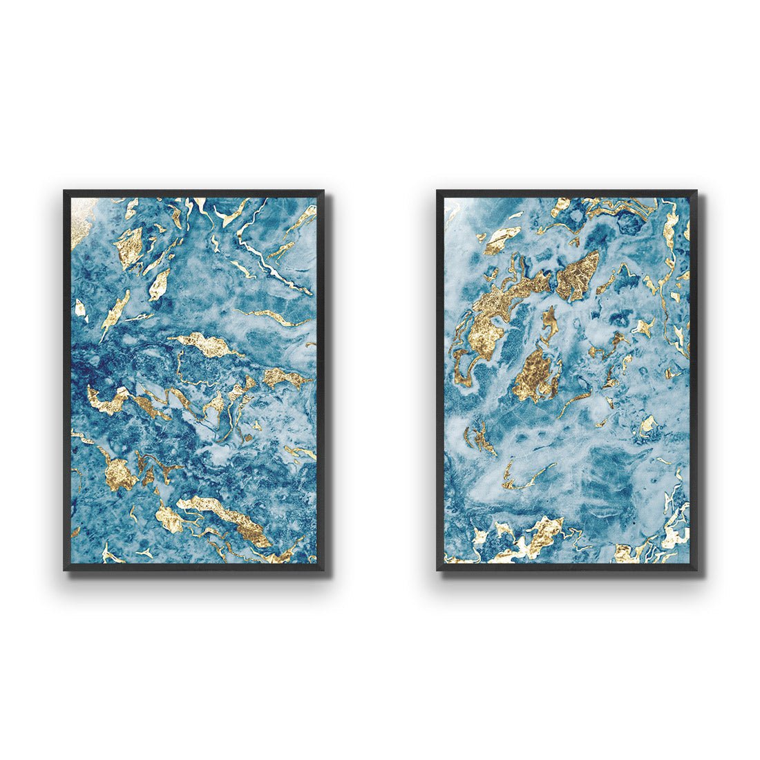 Nuggets Abstract Perfect Pair - Wall Art Designs - SET2_5022_AR_V WAD_AP - 030 - EDG_45x30_S - 2538 - BLK