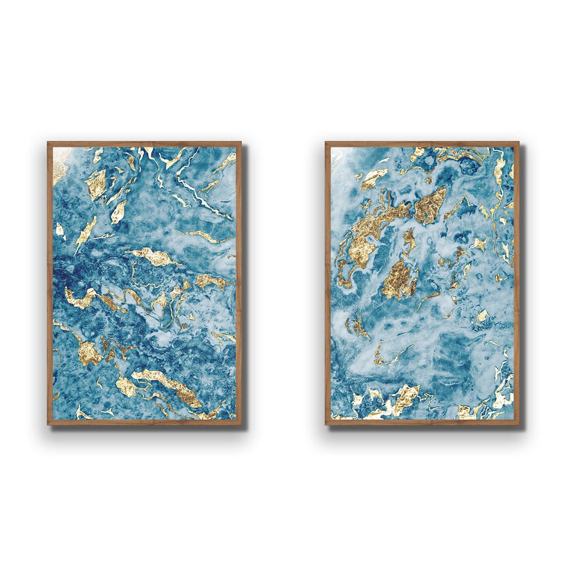 Nuggets Abstract Perfect Pair - Wall Art Designs - SET2_5022_AR_V WAD_AP - 030 - EDG_45x30_S - 2538 - NAT