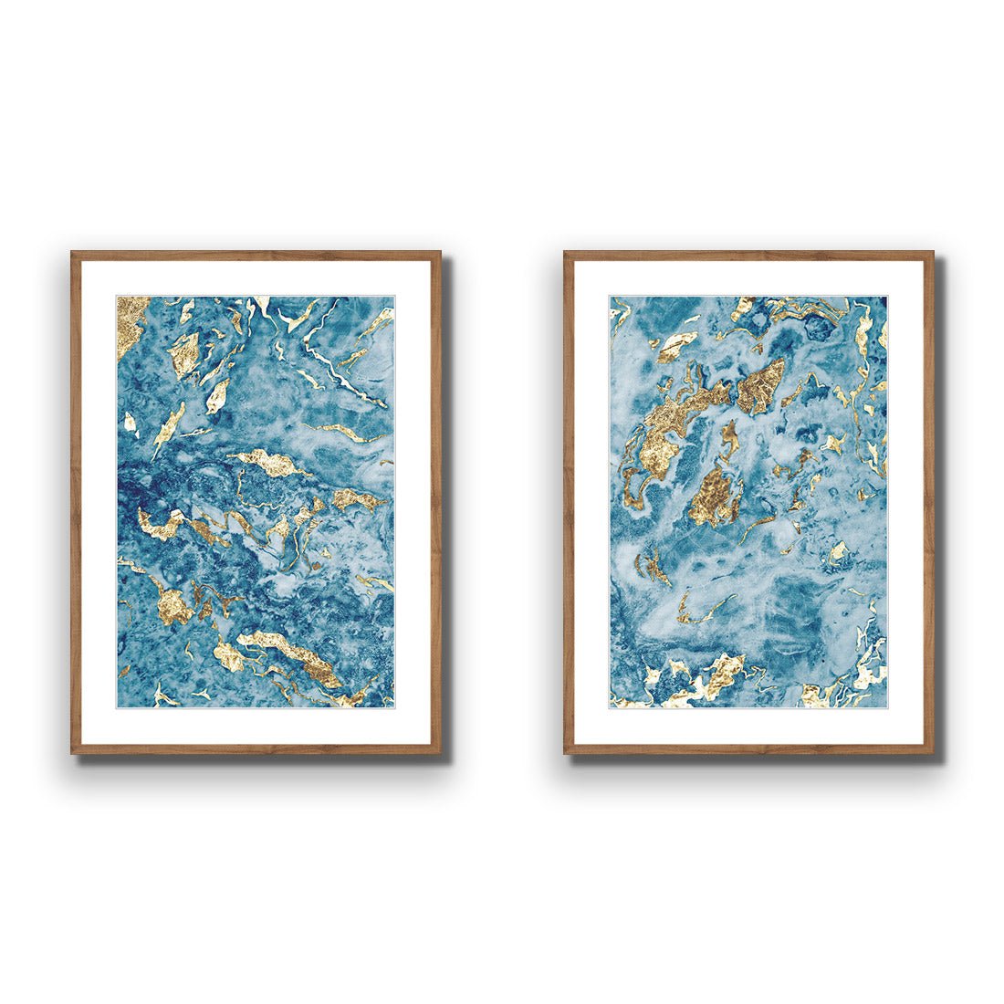 Nuggets Abstract Perfect Pair - Wall Art Designs - SET2_5022_AR_V WAD_AP - 030 - MAT_45x30_S - 2538 - NAT