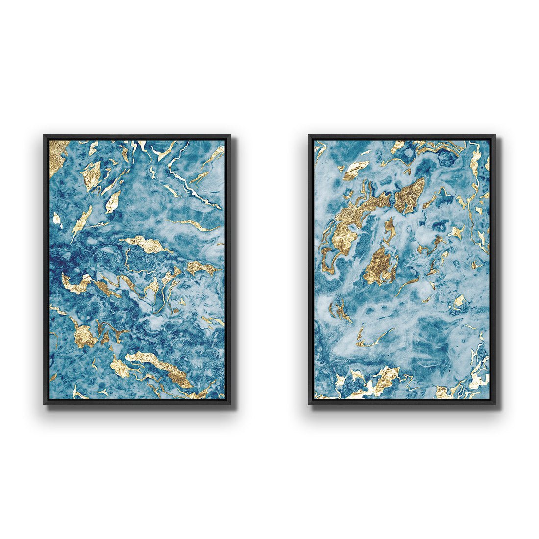 Nuggets Abstract Perfect Pair - Wall Art Designs - SET2_5022_AR_V WAD_CP - MPY - 260 - M - S - S_45x30_S - 1550 - BLK