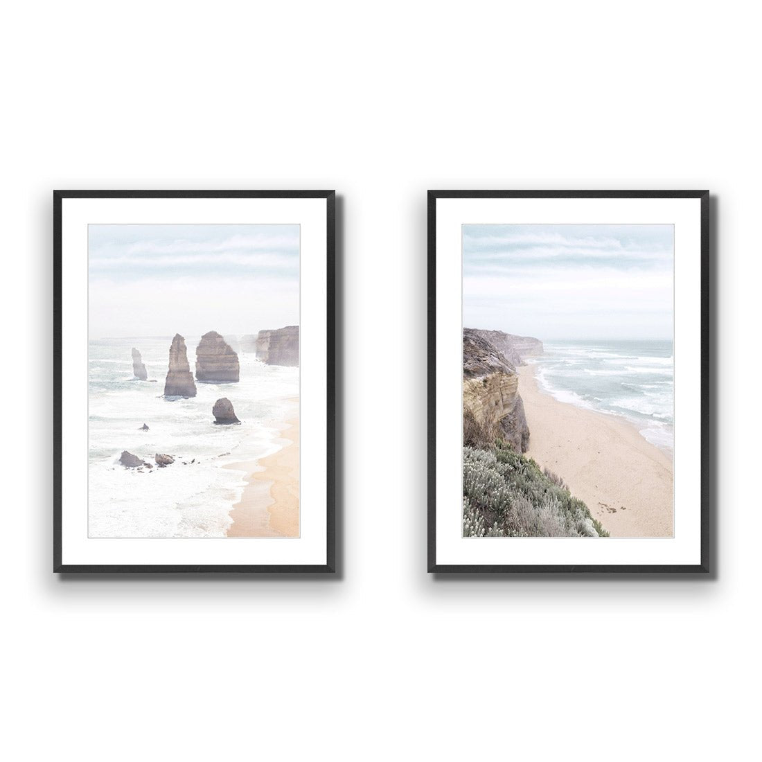 Ocean Romance Perfect Pair - Wall Art Designs - SET2_5016_AR_V WAD_AP - 030 - MAT_45x30_S - 2538 - BLK