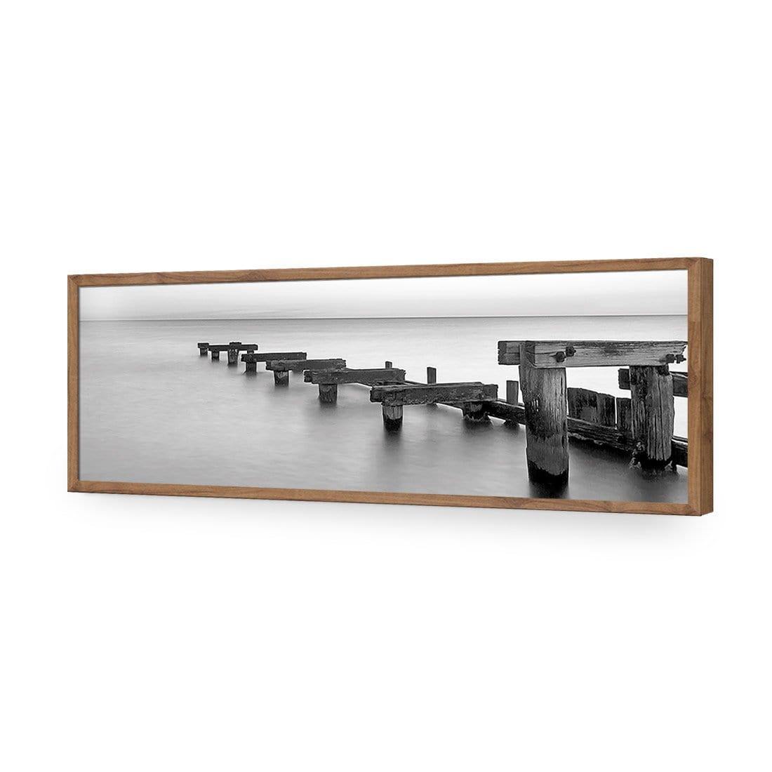 Old Bay Jetty, Black and White (long) - Wall Art Designs - 751_BL_H WAD_AP - 030 - EDG_90x30_S - 2538 - NAT