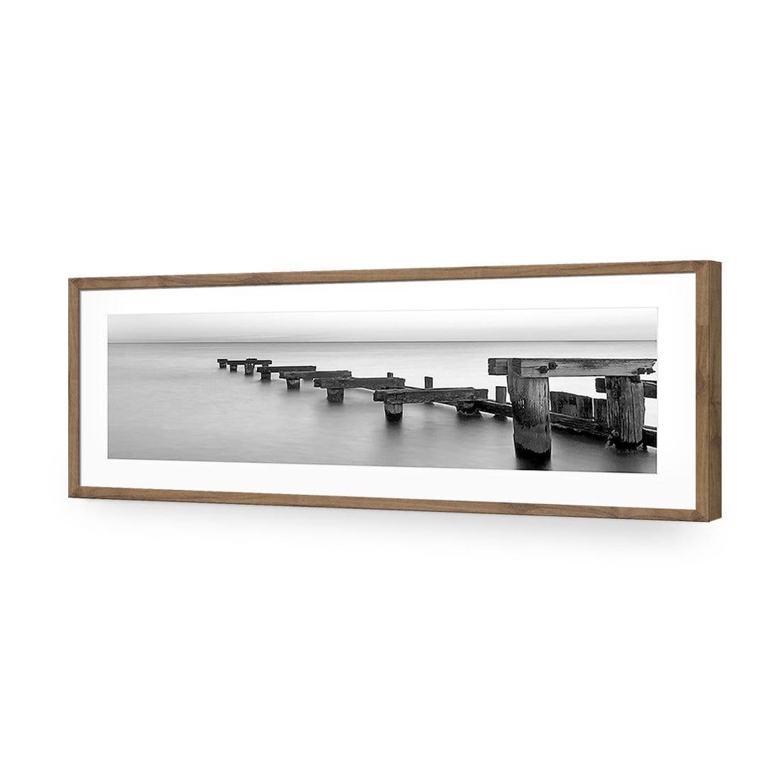 Old Bay Jetty, Black and White (long) - Wall Art Designs - 751_BL_H WAD_AP - 030 - MAT_90x30_S - 2538 - NAT