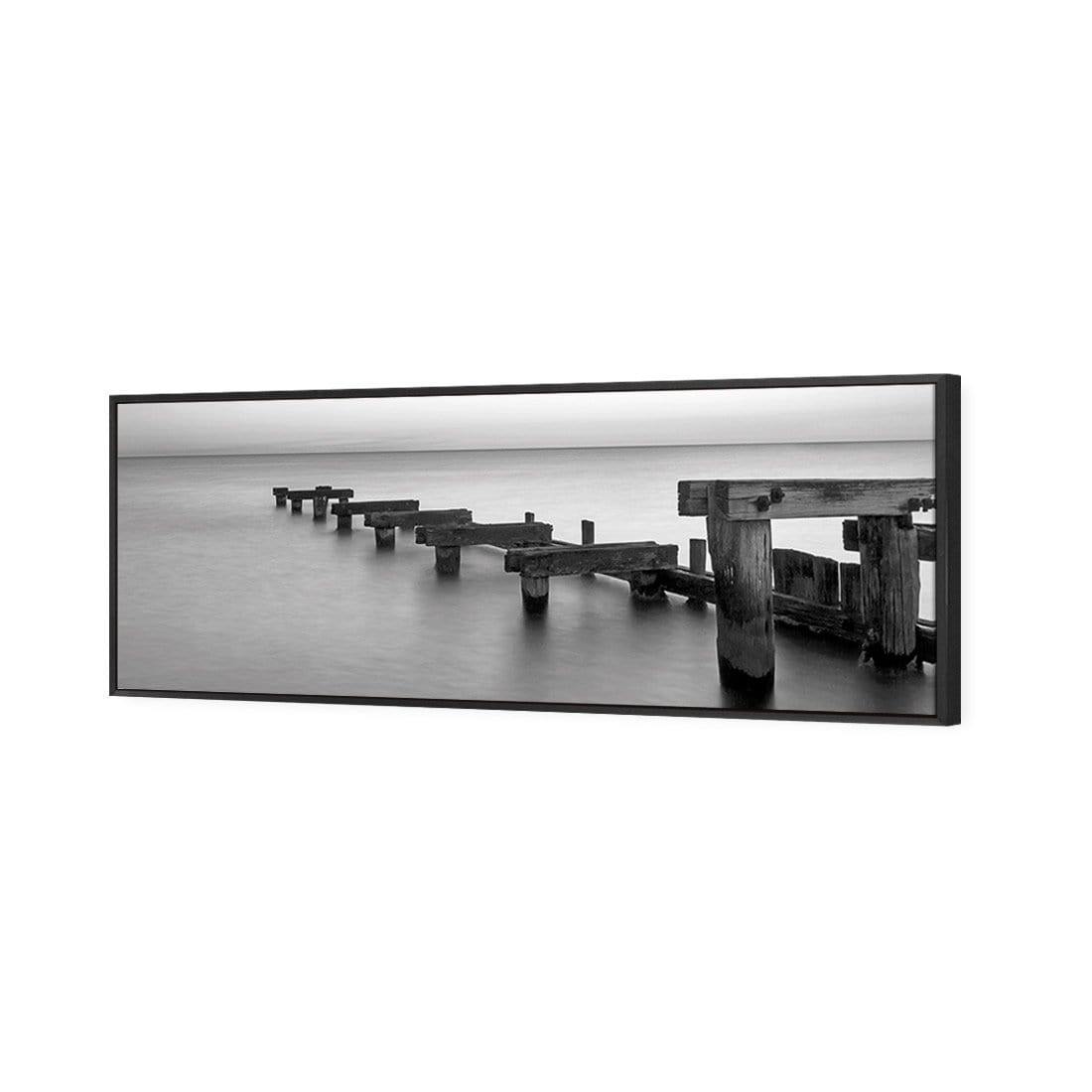 Old Bay Jetty, Black and White (long) - Wall Art Designs - 751_BL_H WAD_CP - MPY - 260 - M - S - S_60x20_S - 1550 - BLK