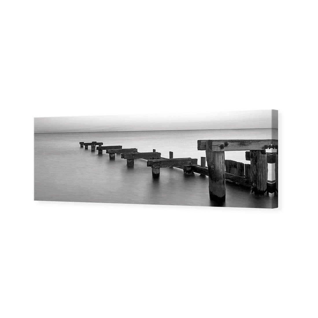 Old Bay Jetty, Black and White (long) - Wall Art Designs - 751_BL_H WAD_CP - MPY - 260 - M - S - S_60x20_NONE