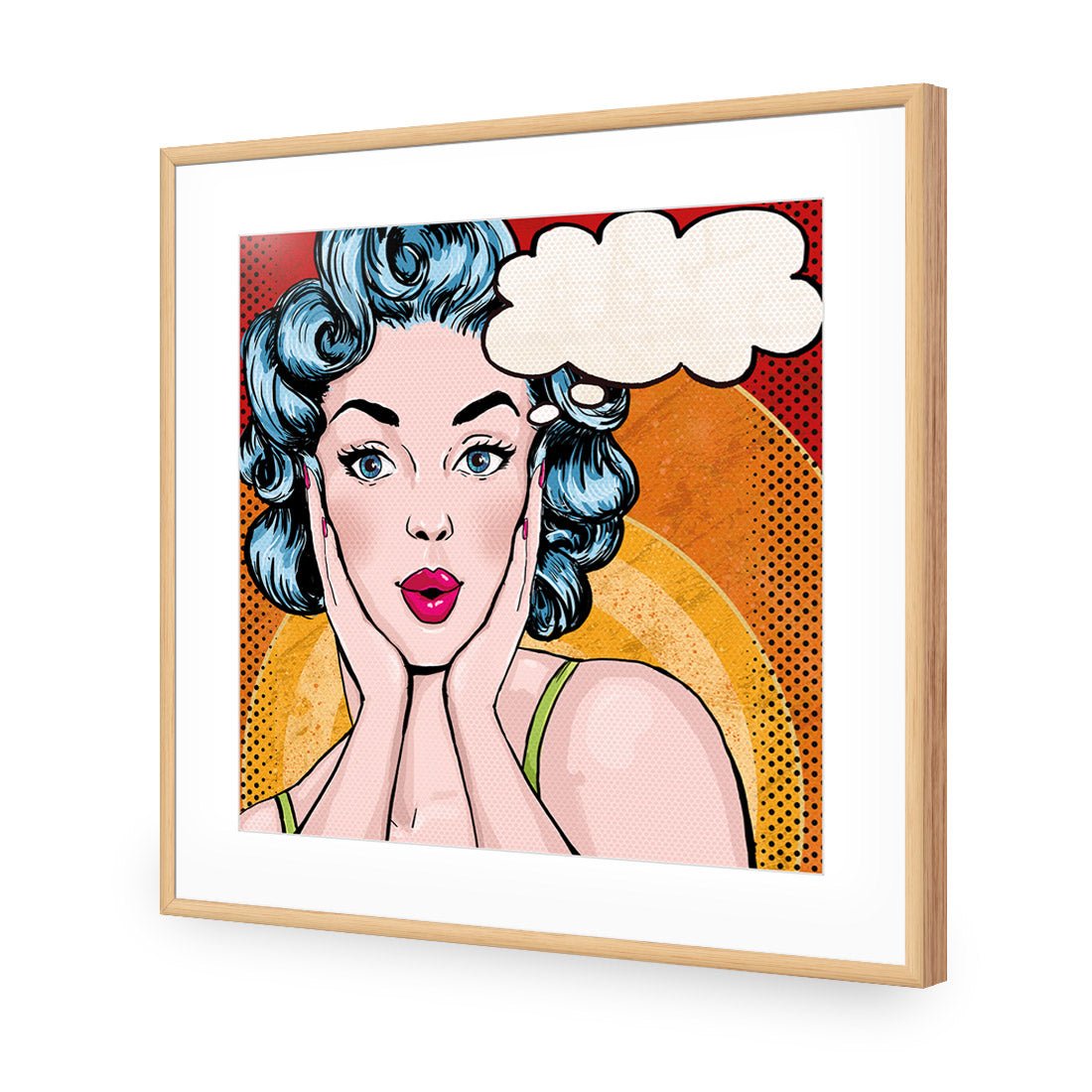 Ooh! Really! (square) - Wall Art Designs - 2193_AS_Q WAD_AP - 030 - MAT_37x37_S - 2538 - OAK