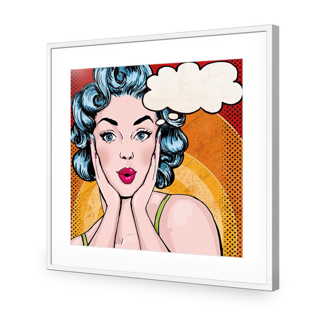 Ooh! Really! (square) - Wall Art Designs - 2193_AS_Q WAD_AP - 030 - MAT_37x37_S - 2538 - WHT