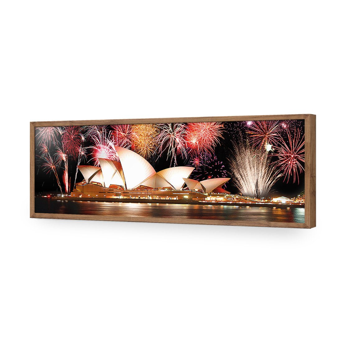 Opera House with Sydney Fireworks (long) - Wall Art Designs - 1100_AL_H WAD_AP - 030 - EDG_90x30_S - 2538 - NAT