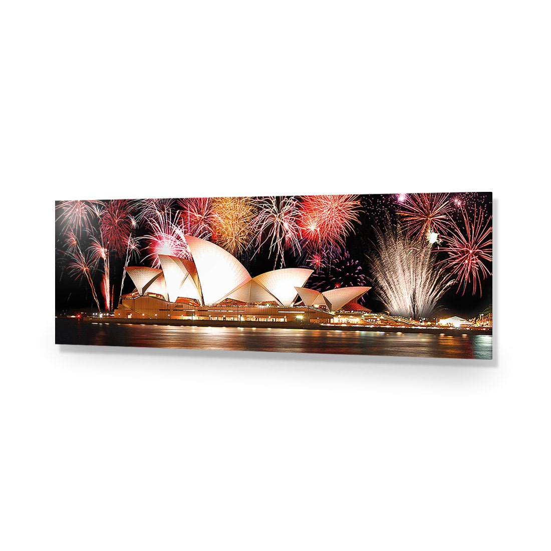 Opera House with Sydney Fireworks (long) - Wall Art Designs - 1100_AL_H WAD_AP - 030 - EDG_90x30_NONE