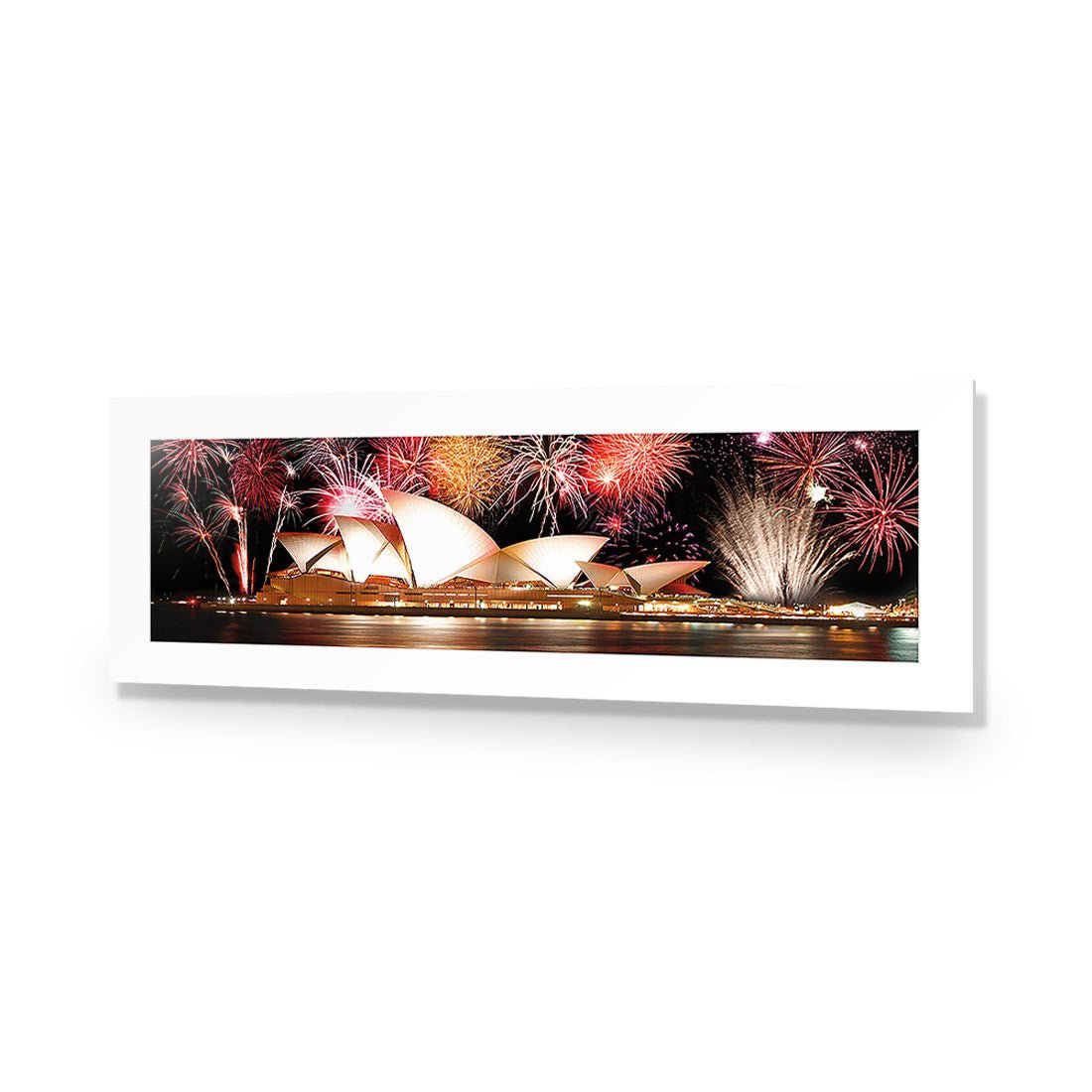 Opera House with Sydney Fireworks (long) - Wall Art Designs - 1100_AL_H WAD_AP - 030 - MAT_90x30_NONE