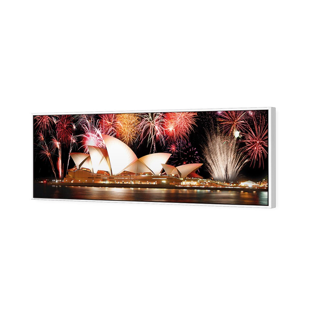 Opera House with Sydney Fireworks (long) - Wall Art Designs - 1100_AL_H WAD_CP - MPY - 260 - M - S - S_60x20_S - 1550 - WHT