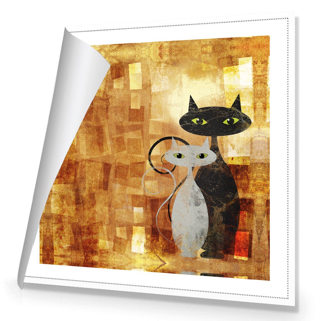 Ornamental Cats (Square) - Wall Art Designs - 1456_AS_Q WAD_CP - MPY - 260 - M - R_37x37_NONE