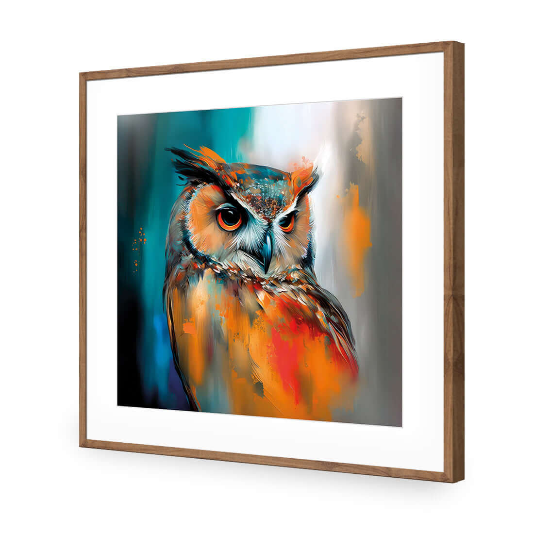 Owl Portrait II - Wall Art Designs - WB_100520_AS_Q WAD_AP - 030 - MAT_37x37_S - 2538 - NAT