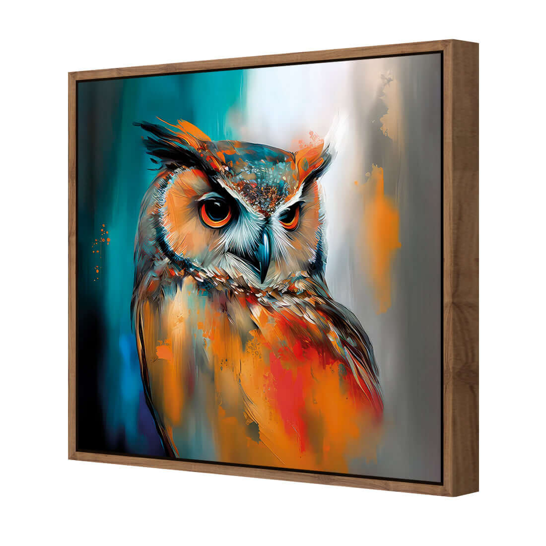 Owl Portrait II - Wall Art Designs - WB_100520_AS_Q WAD_CP - MPY - 260 - M - S - S_37x37_S - 1550 - NAT