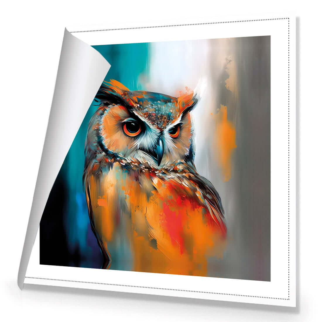 Owl Portrait II - Wall Art Designs - WB_100520_AS_Q WAD_CP - MPY - 260 - M - R_37x37_NONE