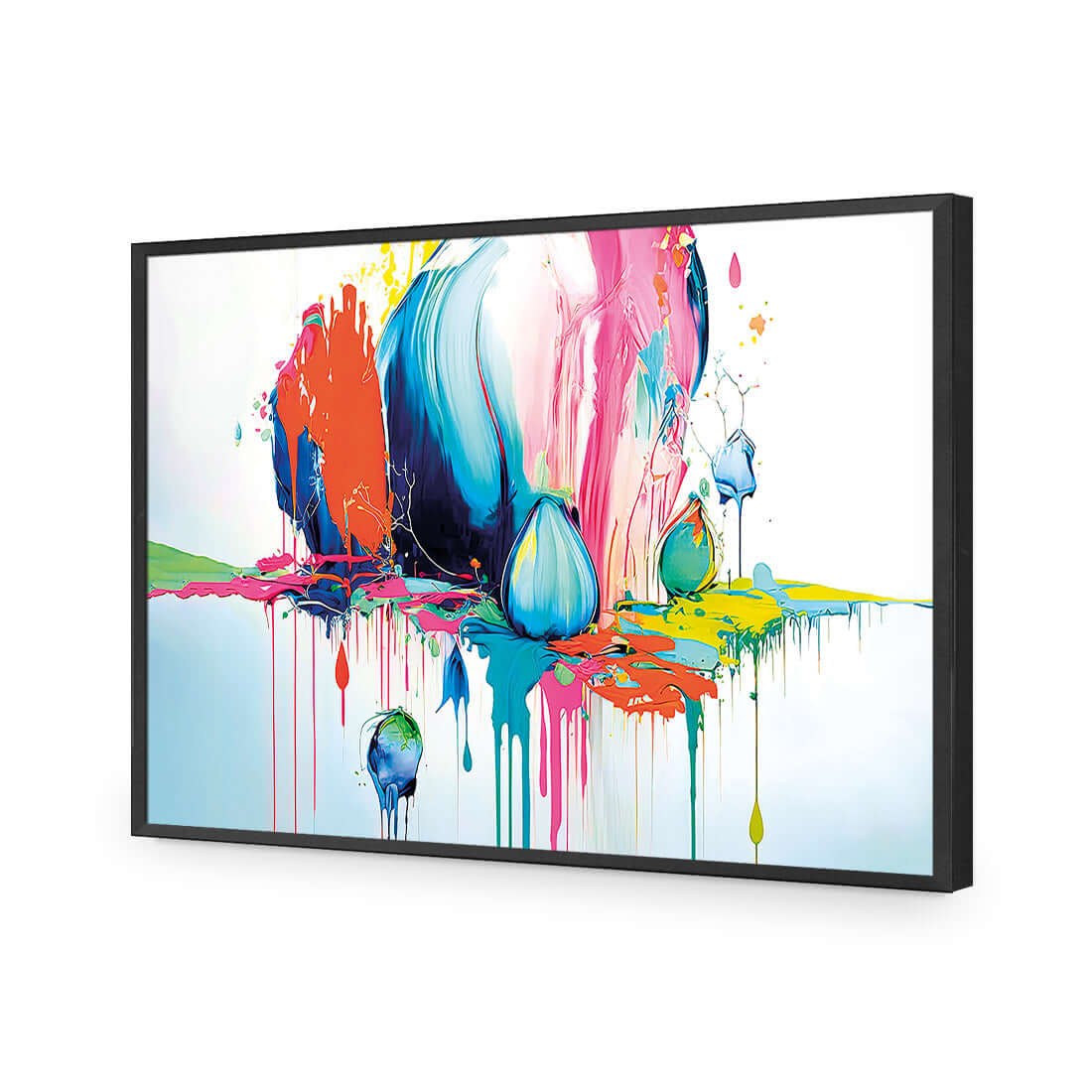 Paint Drip Buds (Rectangle) - Wall Art Designs - WB_100216_AR_H WAD_AP - 030 - EDG_45x30_S - 2538 - BLK