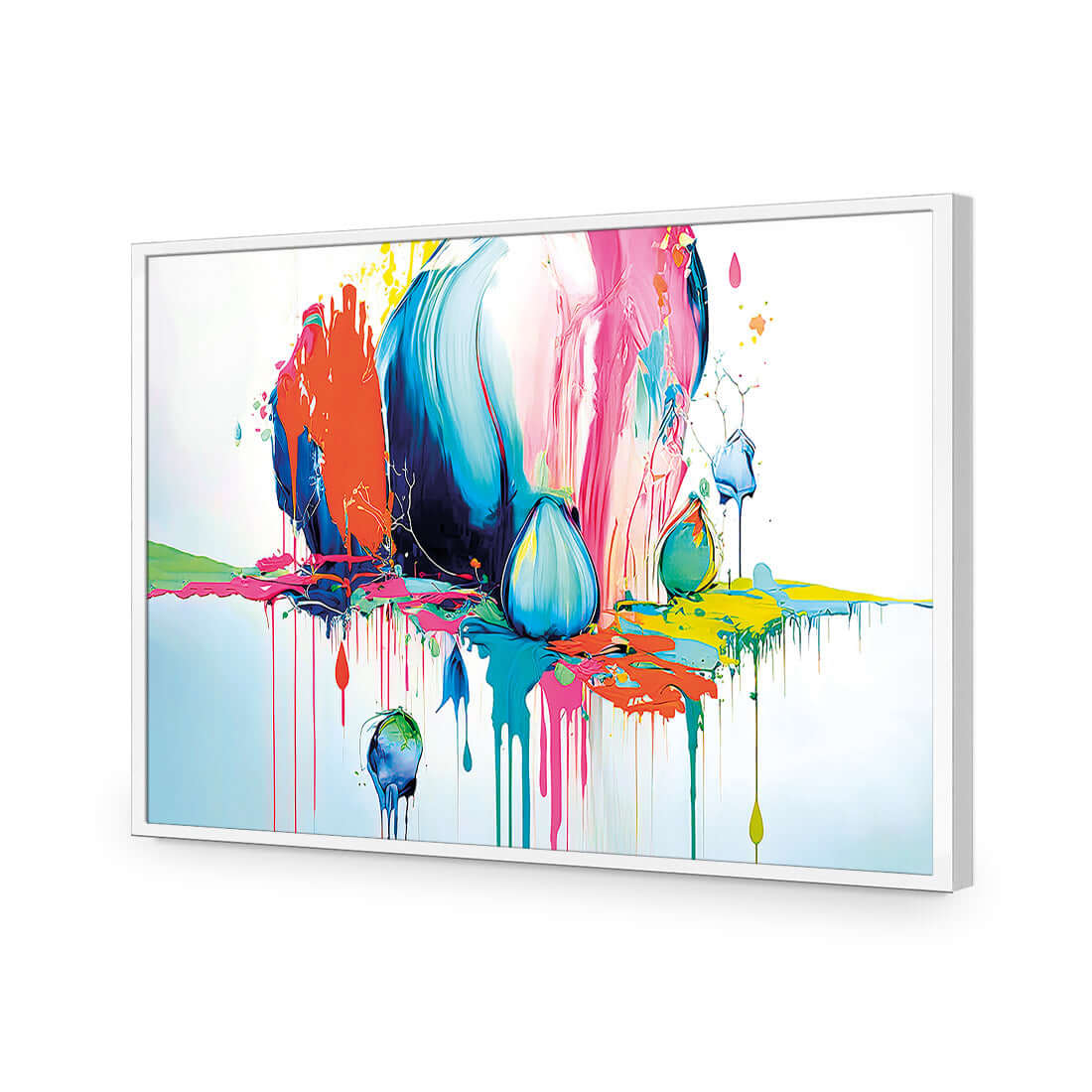 Paint Drip Buds (Rectangle) - Wall Art Designs - WB_100216_AR_H WAD_AP - 030 - EDG_45x30_S - 2538 - WHT