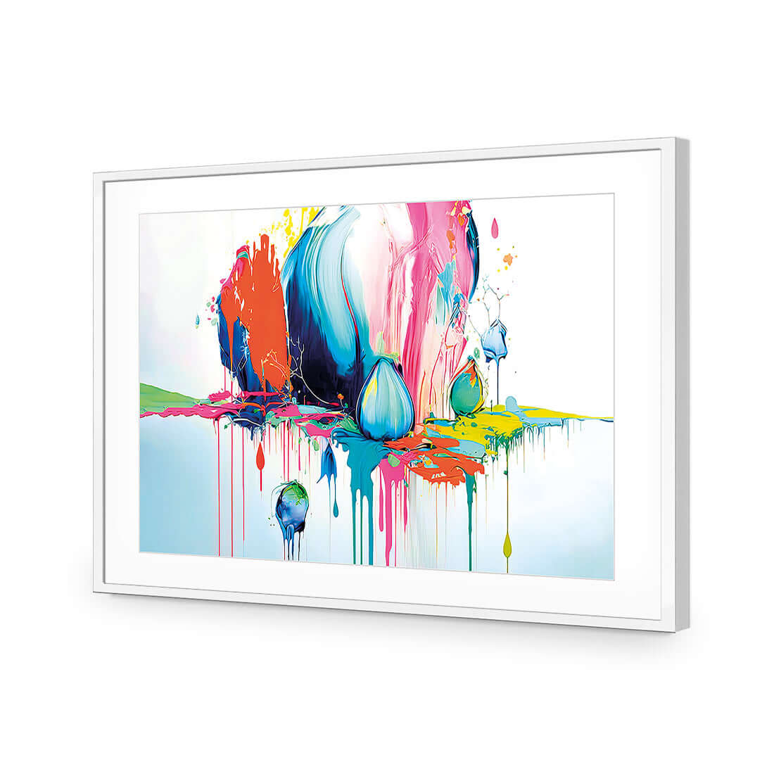 Paint Drip Buds (Rectangle) - Wall Art Designs - WB_100216_AR_H WAD_AP - 030 - MAT_45x30_S - 2538 - WHT