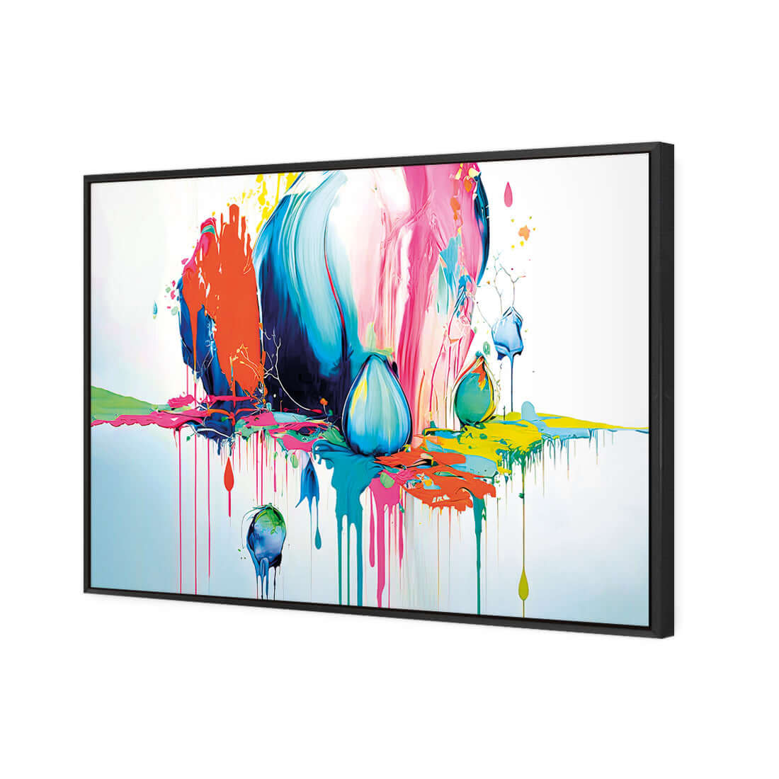 Paint Drip Buds (Rectangle) - Wall Art Designs - WB_100216_AR_H WAD_CP - MPY - 260 - M - S - S_45x30_S - 1550 - BLK