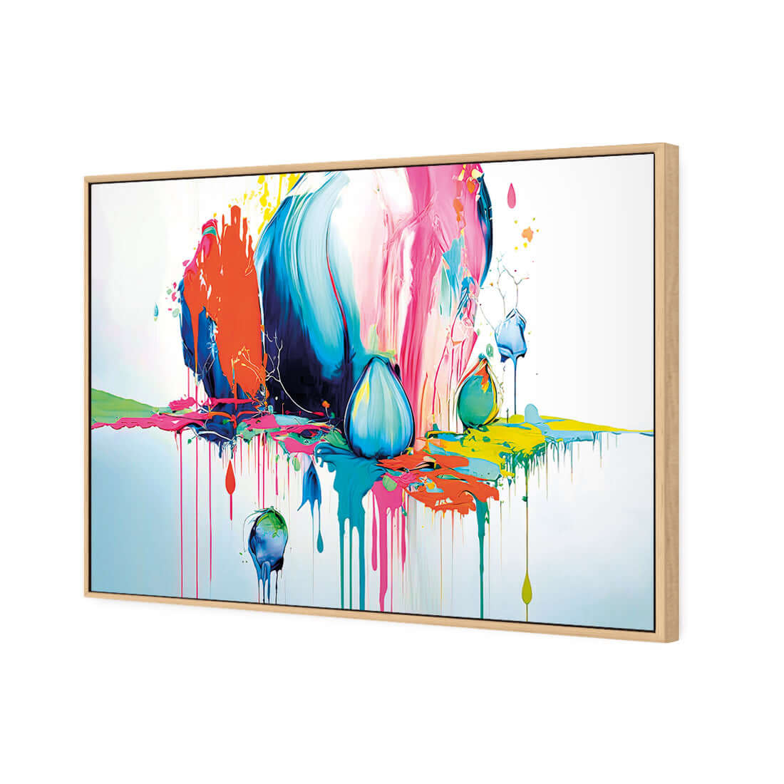 Paint Drip Buds (Rectangle) - Wall Art Designs - WB_100216_AR_H WAD_CP - MPY - 260 - M - S - S_45x30_S - 1550 - OAK