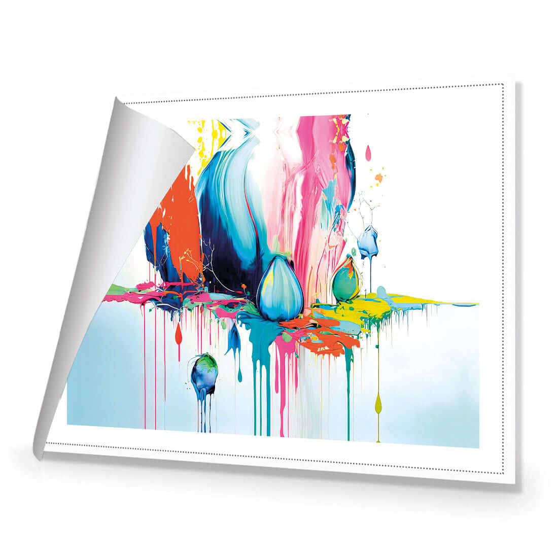 Paint Drip Buds (Rectangle) - Wall Art Designs - WB_100216_AR_H WAD_CP - MPY - 260 - M - R_45x30_NONE